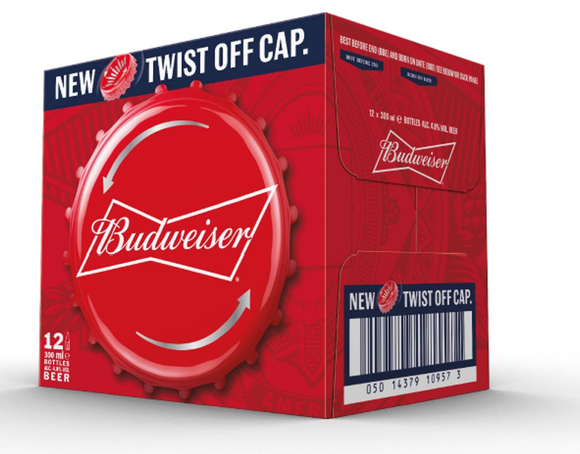 Budweiser launches twist-off caps