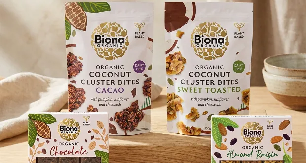 Biona introduces a raft of new snacks