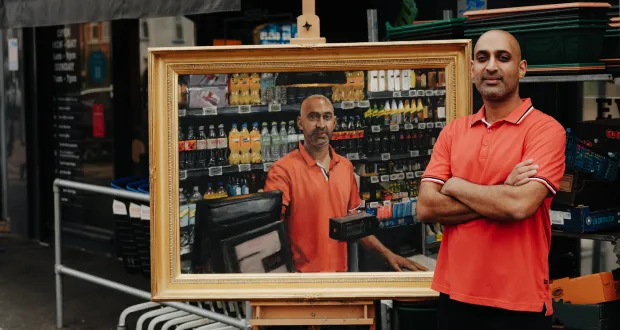 London c-store owner’s portrait painted by royal artist as part of Coca-Cola campaign